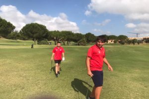 2 BOYS AT GOLF IBERIAN CAMPS