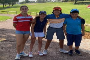 4 YOUNG GOLF PLAYERS AT IBERIAN CAMPS